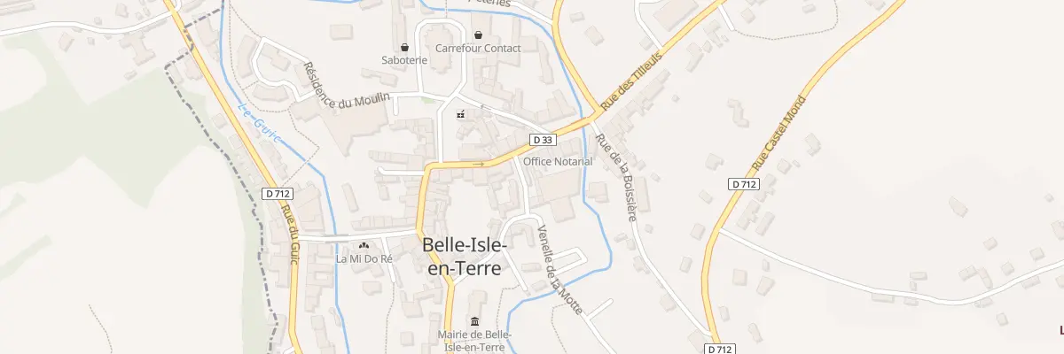 Plan du 5117 Rue du Pont Malaben à Belle-Isle-en-Terre