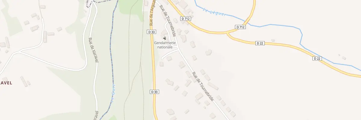 Plan du 6 Rue de Tournebride à Belle-Isle-en-Terre