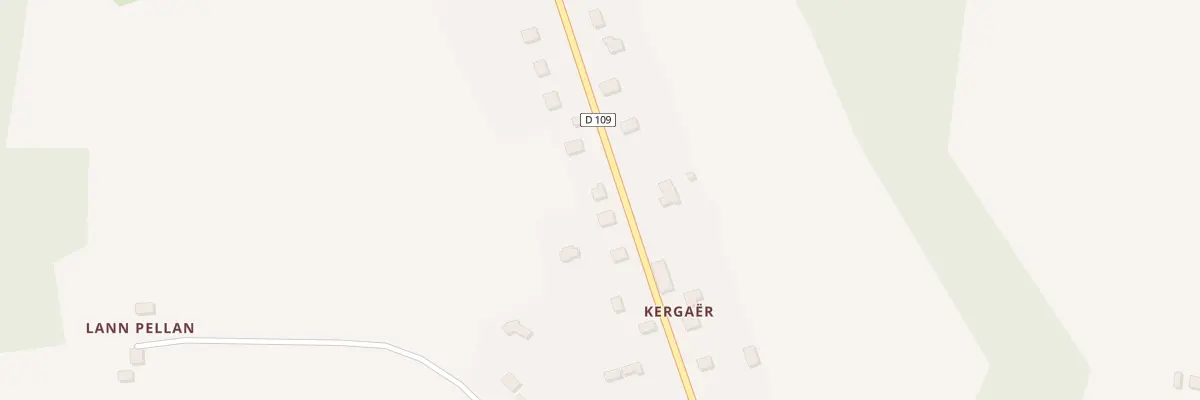 Plan du 5005 Kergaër à Berné