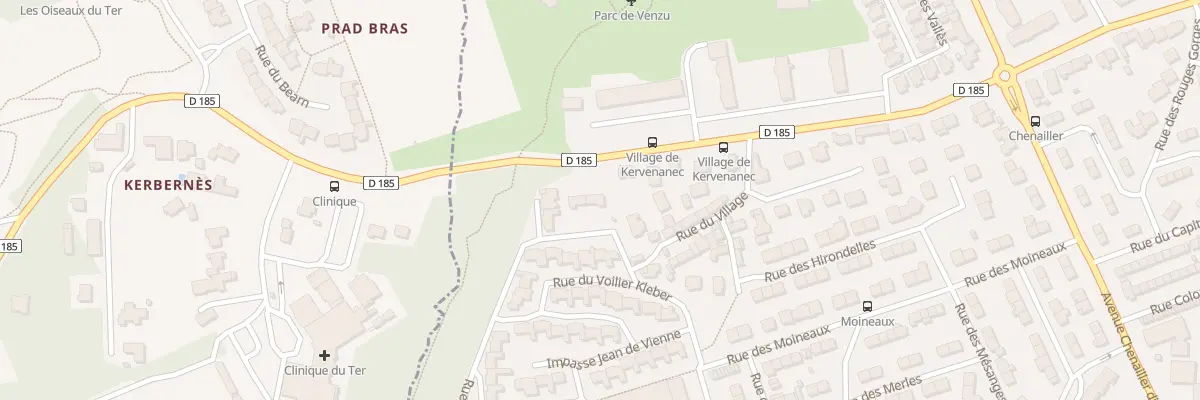Plan du 7 Rue Victor Schoelcher à Lorient