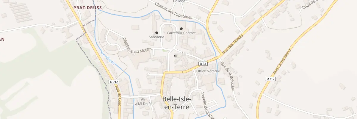 Plan du 6 Pl de la République à Belle-Isle-en-Terre