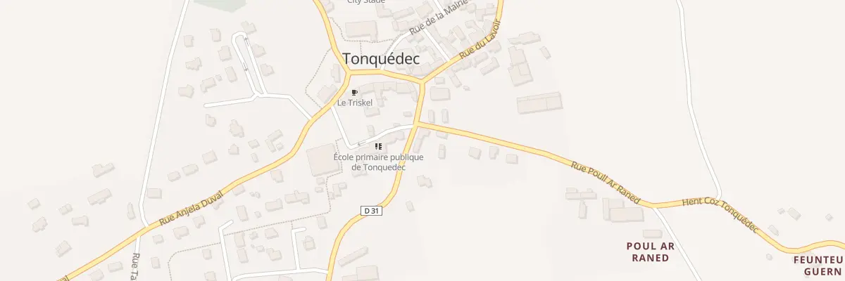 Plan du 2 Rue Poull ar Raned à Tonquédec