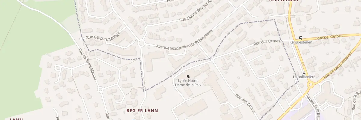 Plan du 46 Av Maximilien de Robespierre à Lorient