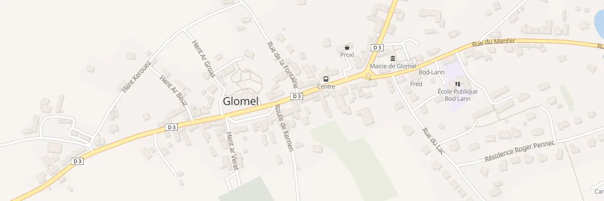 Plan du 17 La Grande Rue à Glomel