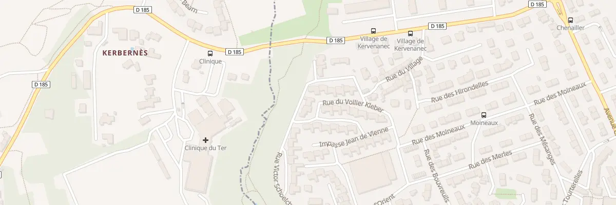 Plan du 12 Rue Victor Schoelcher à Lorient