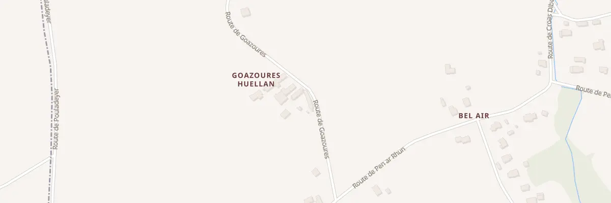 Plan du 129 Goazoure Huellan à Rospez