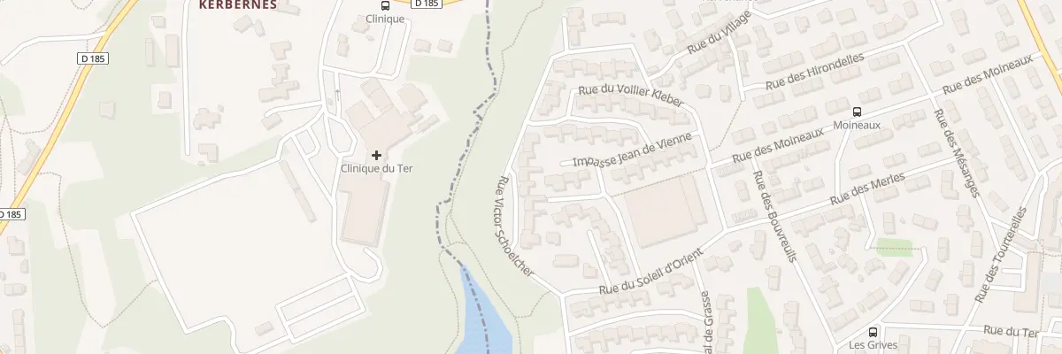 Plan du 20 Rue Victor Schoelcher à Lorient