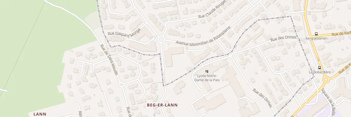 Plan du 48 Av Maximilien de Robespierre à Lorient