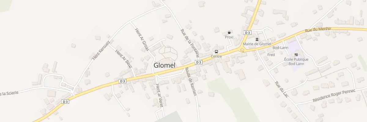Plan du 20 La Grande Rue à Glomel