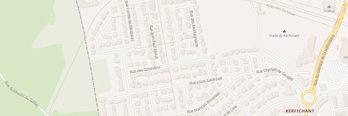 Plan du 44 Rue des Montagnards à Lorient