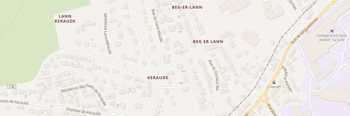 Plan du 4 Imp de Beg er Lann à Ploemeur