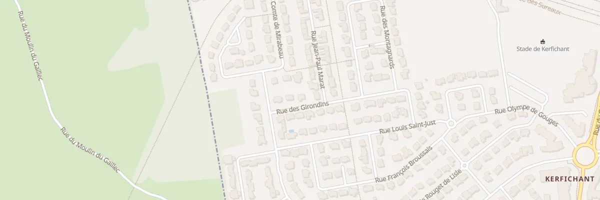 Plan du 14 Rue des Girondins à Lorient