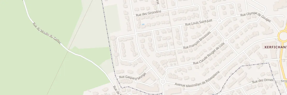 Plan du 10 Rue Georges Danton à Lorient