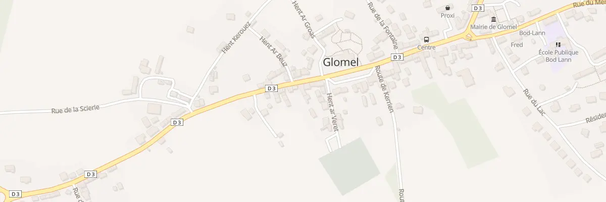 Plan du 9 Rue de St Germain à Glomel