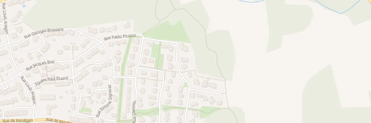 Plan du 42 Rue Hersart de la Villemarqué à Quéven