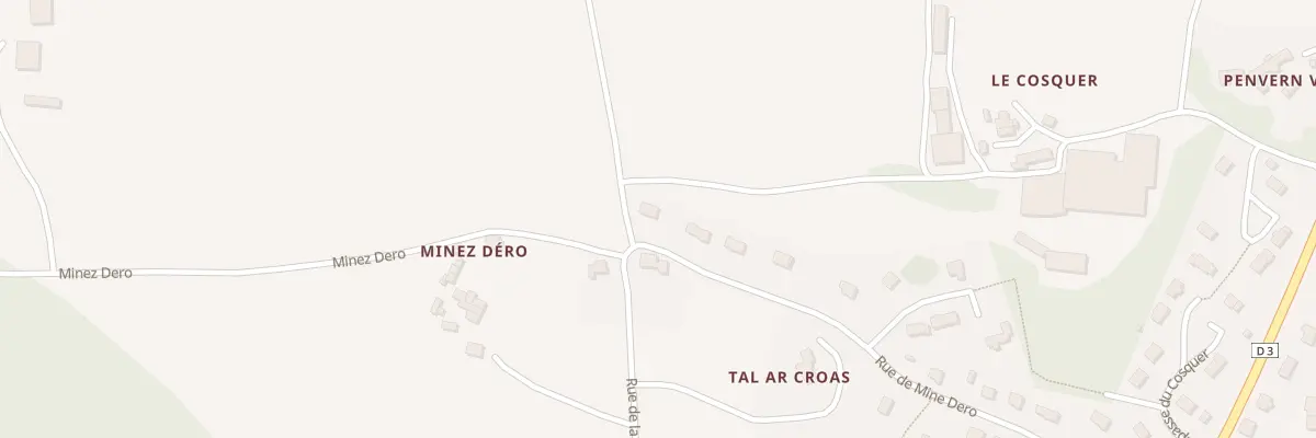 Plan du 22 Rue de Mine Dero à Glomel