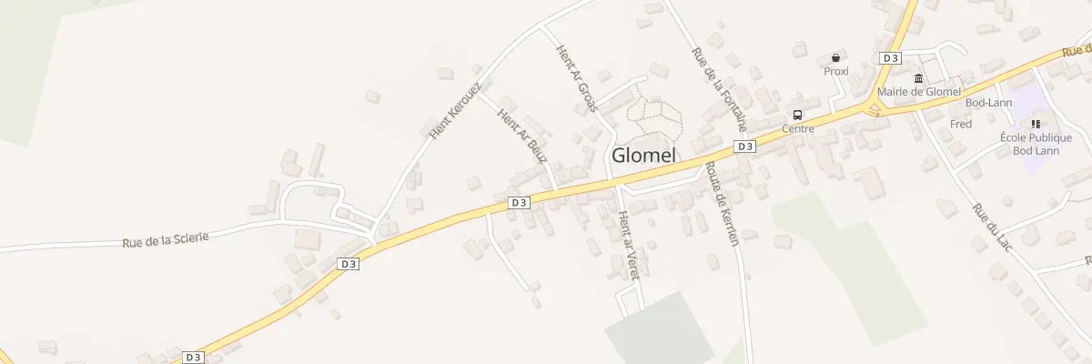 Plan du 1B Hentar Beuz à Glomel
