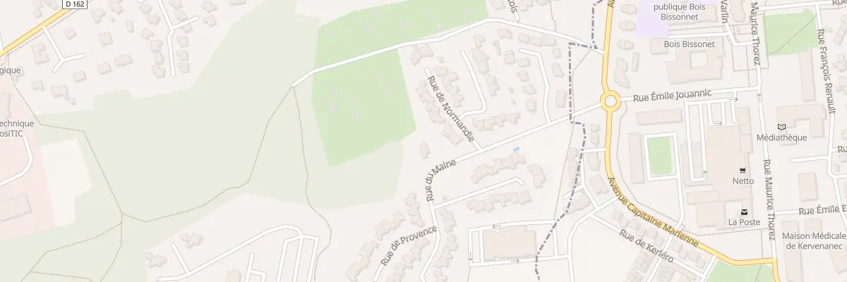 Plan du 9001 Rue du Maine à Ploemeur