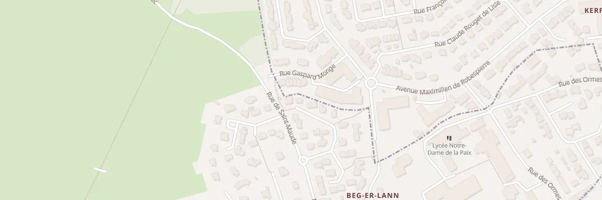 Plan du 20 Rue du Château d’Eau à Ploemeur