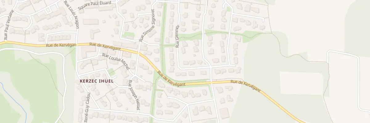Plan du 6 Rue Glenmor à Quéven