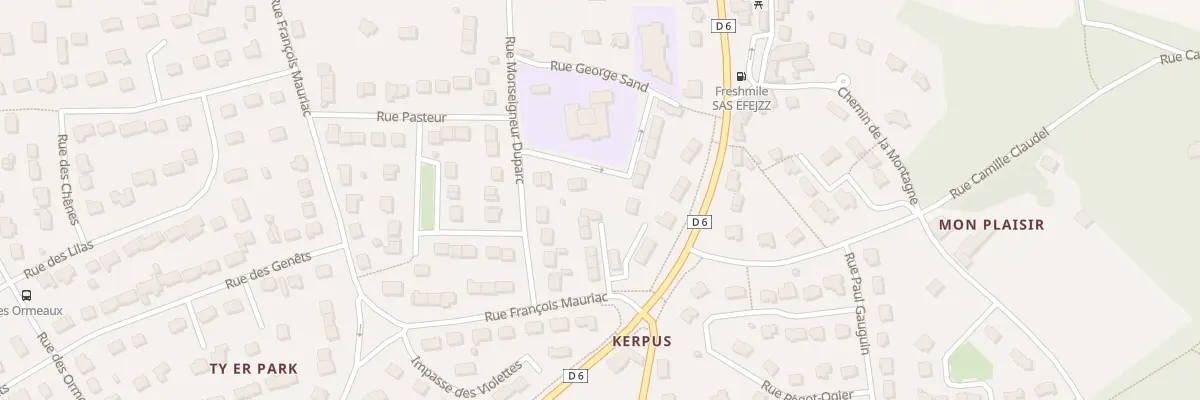 Plan du 20 Rue Théodore Botrel à Pont-Scorff