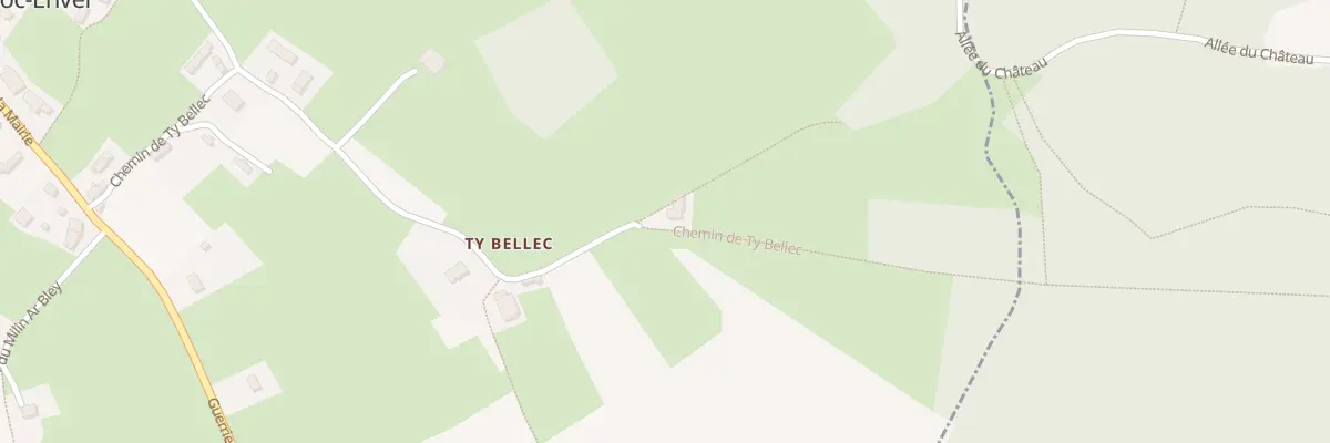 Plan du 8 Chem de Ty Bellec à Loc-Envel