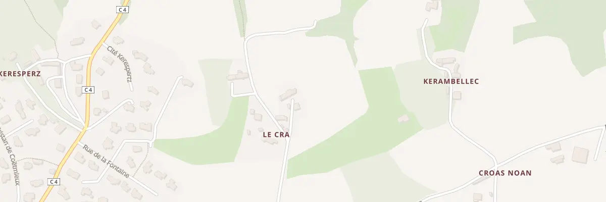 Plan du 2 Le Crâ à Louannec