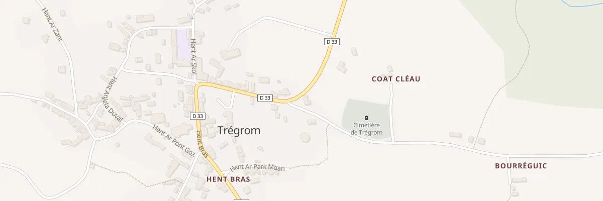 Plan du 5003 Le Bourg à Trégrom