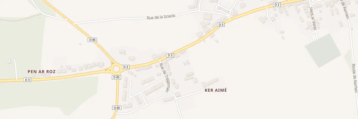 Plan du 7 Rue de Pen Ar Roz à Glomel