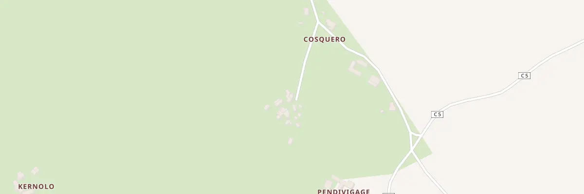 Plan du 5333 Cosquero à Plouray