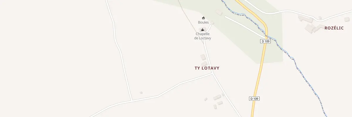 Plan du 5238 Ty Lotavy à Priziac