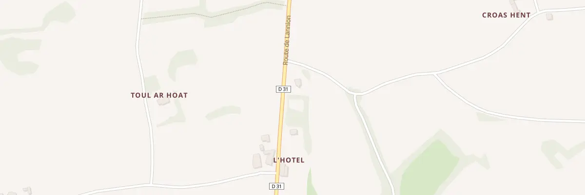 Plan du 6557 L’Hôtel à Tonquédec