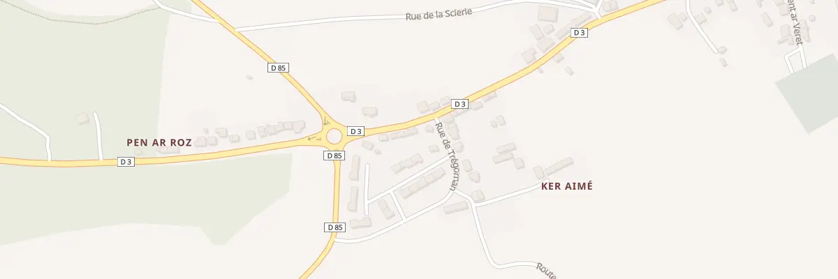Plan du 2 Rte de Tregornan à Glomel
