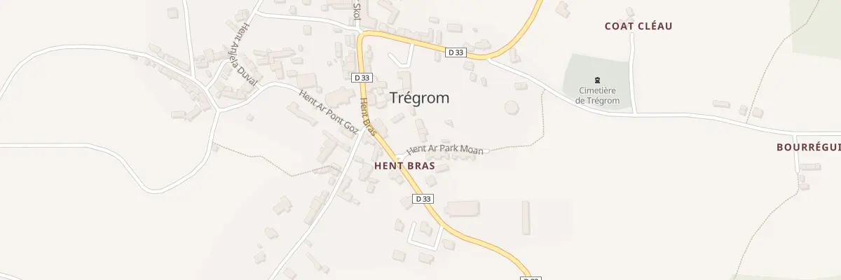 Plan du 1 Hent ar Parc Moan à Trégrom