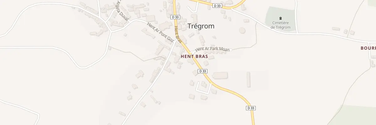 Plan du 1 Hent Bras à Trégrom