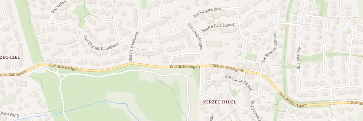 Plan du 7 Rue Philomène Cadoret à Quéven
