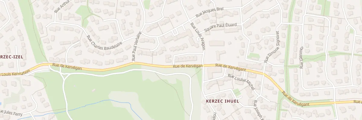 Plan du 9 Rue Philomène Cadoret à Quéven