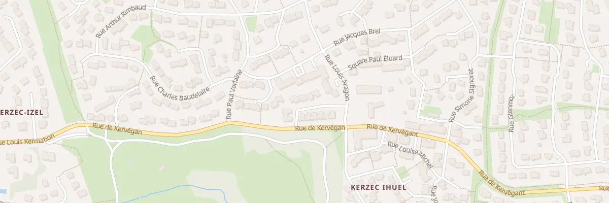 Plan du 6 Rue Philomène Cadoret à Quéven