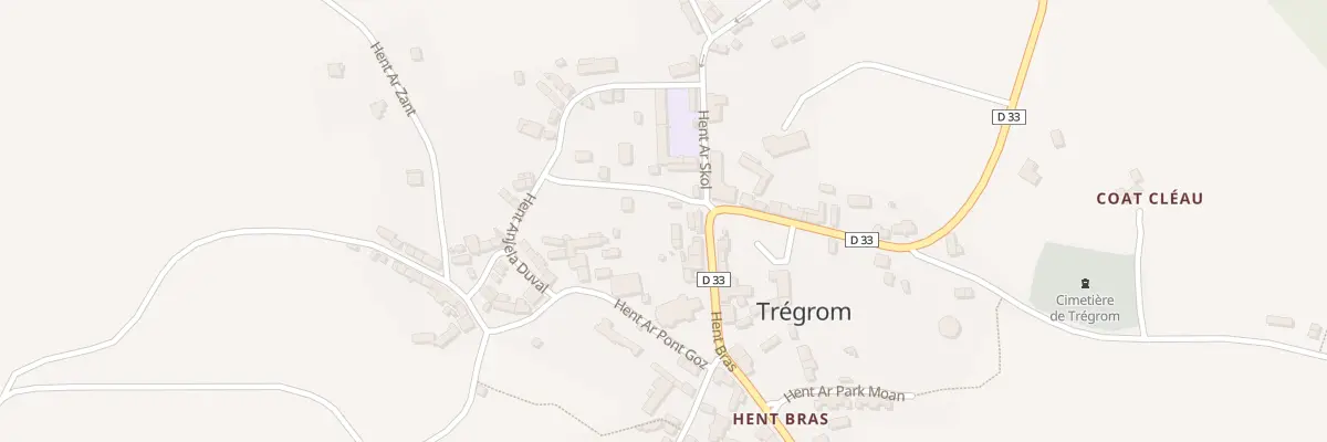 Plan du 1 All des Troènes à Trégrom