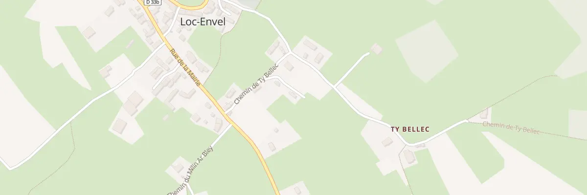Plan du 4 All des Cypres à Loc-Envel