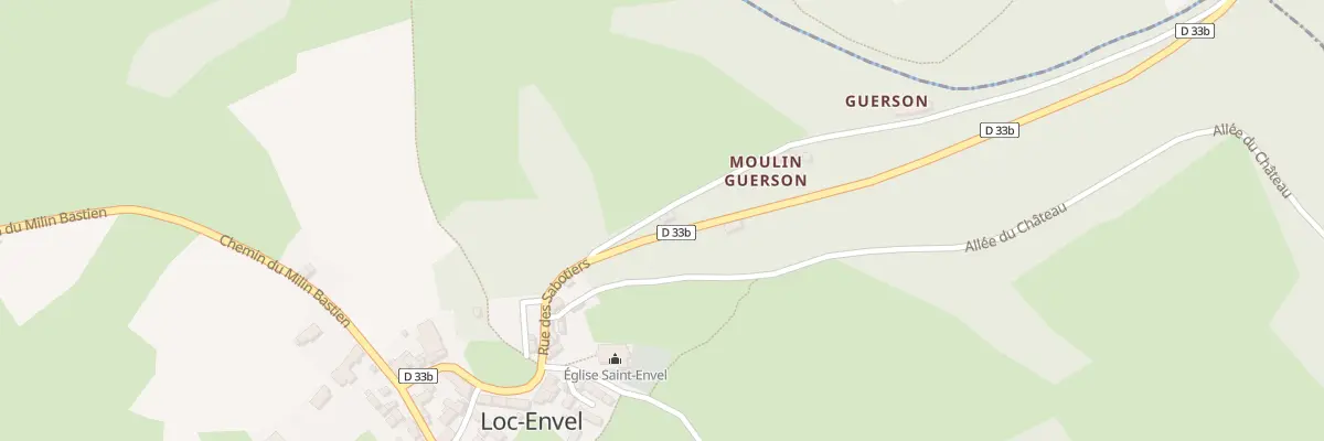 Plan du 2 Chem de Milin Guerson à Loc-Envel