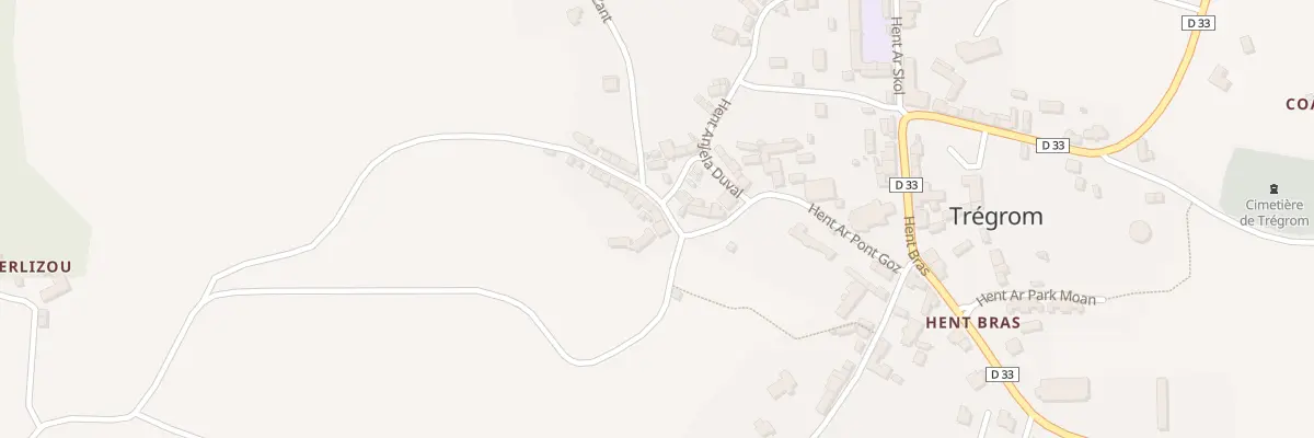 Plan du 5054 Le Bourg à Trégrom