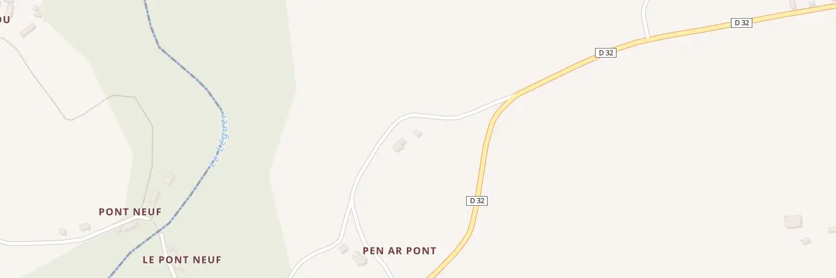 Plan du 2 Pen ar Pont à Trégrom