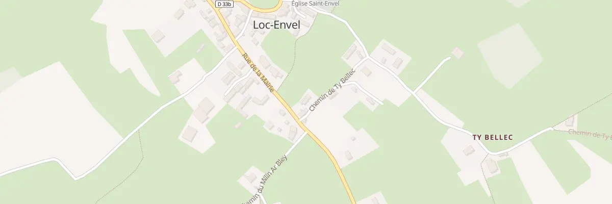 Plan du 3 Chem de Ty Bellec à Loc-Envel