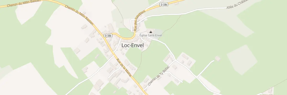 Plan du 2 All des Sapins à Loc-Envel