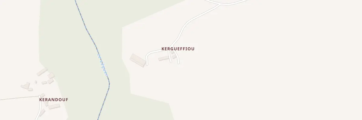 Plan du 9000 Kergueffiou à Trégrom