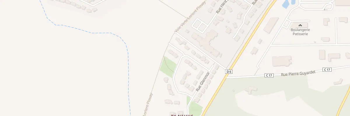 Plan du 13 Rue Glenmor à Pont-Scorff
