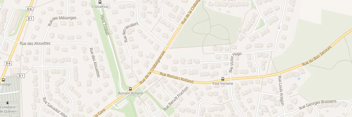 Plan du 3 Rue Lamartine à Quéven