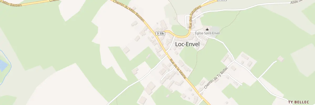 Plan du 8 Rue de la Mairie à Loc-Envel