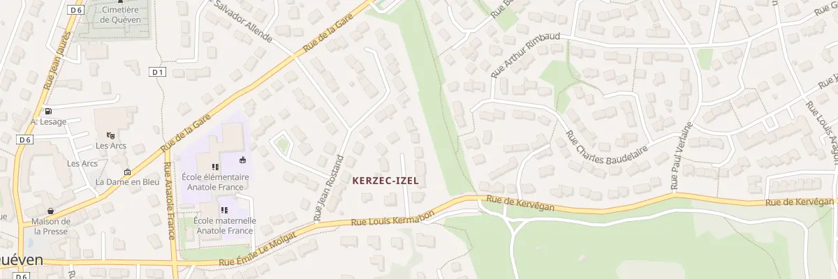Plan du 8 Imp Kerzec Izel à Quéven